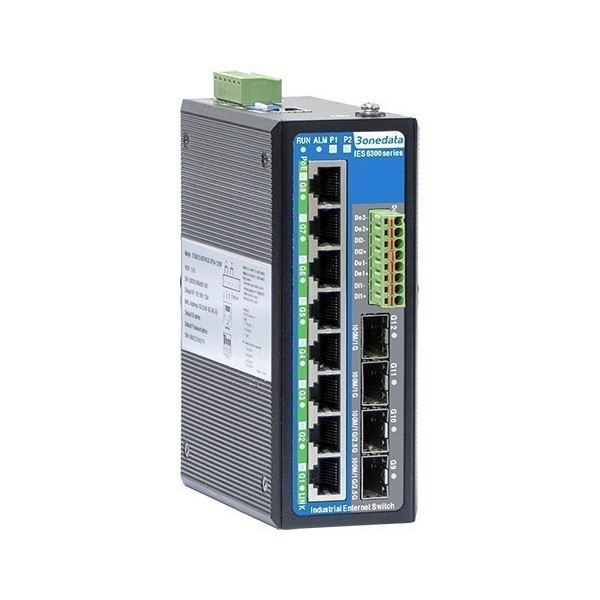 3onedata IES6300-8GP2GS2HS-2P48-240W Switch Ethernet industriel manageable  8 ports